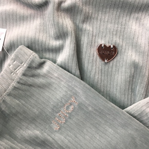 NWT Juicy Couture Little Girl's 2-Piece Velour Pajama Set Green Size 4 - Picture 2 of 5